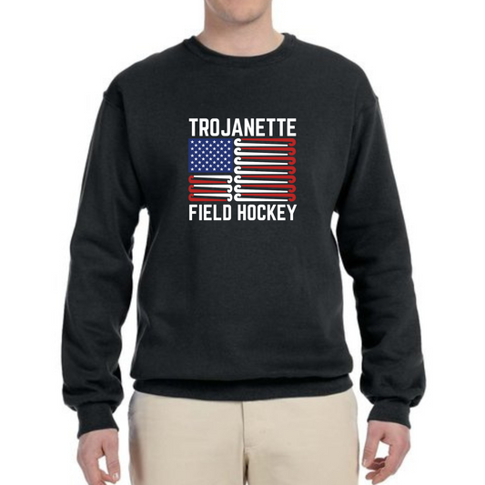 Trojanette Crewneck - Flag