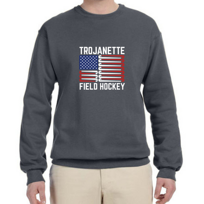 Trojanette Crewneck - Flag