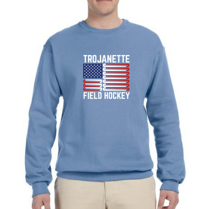 Trojanette Crewneck - Flag