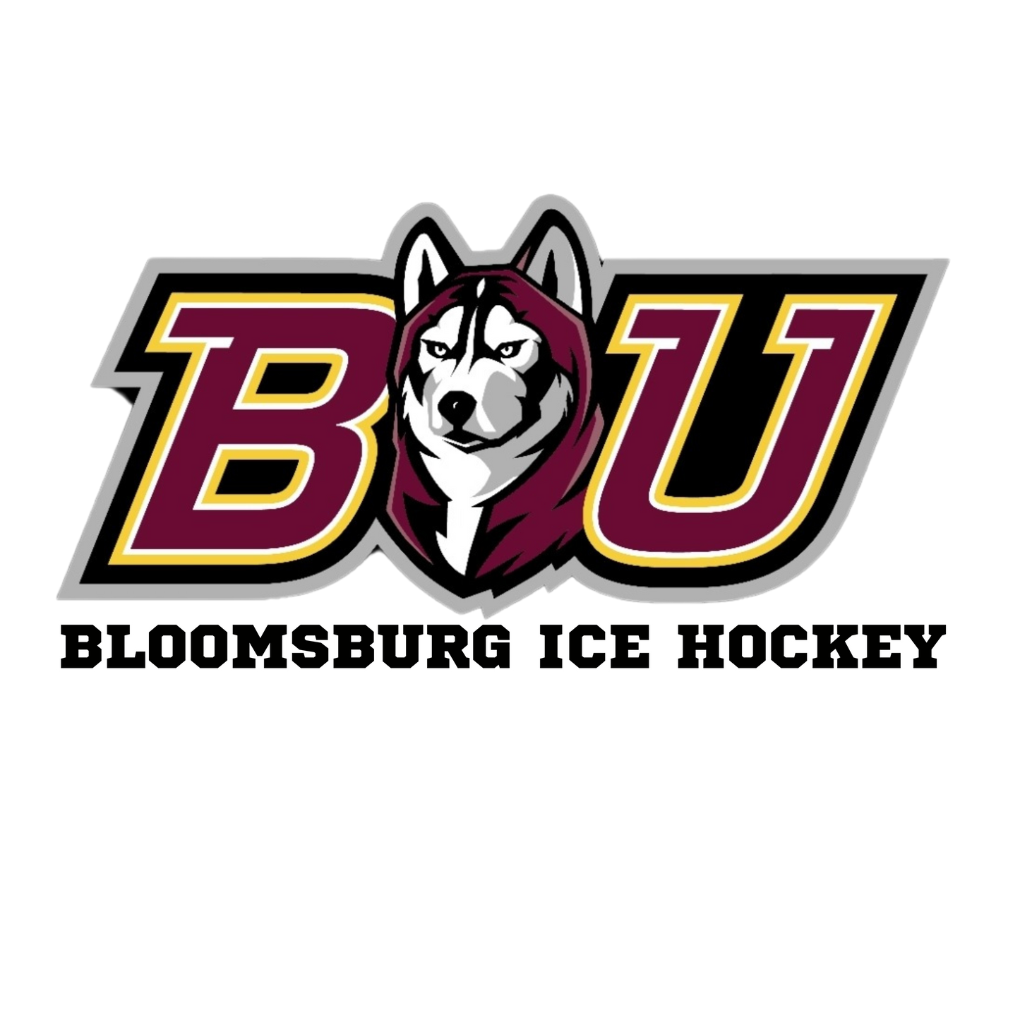 Bloomsburg Ice Hockey Decal