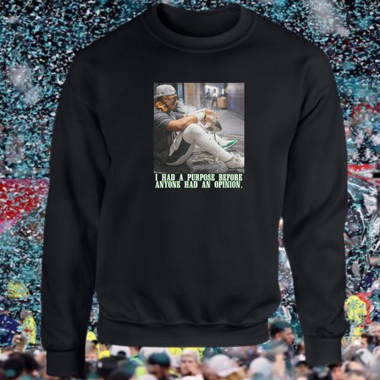 I had a purpose before anyone had an opinion