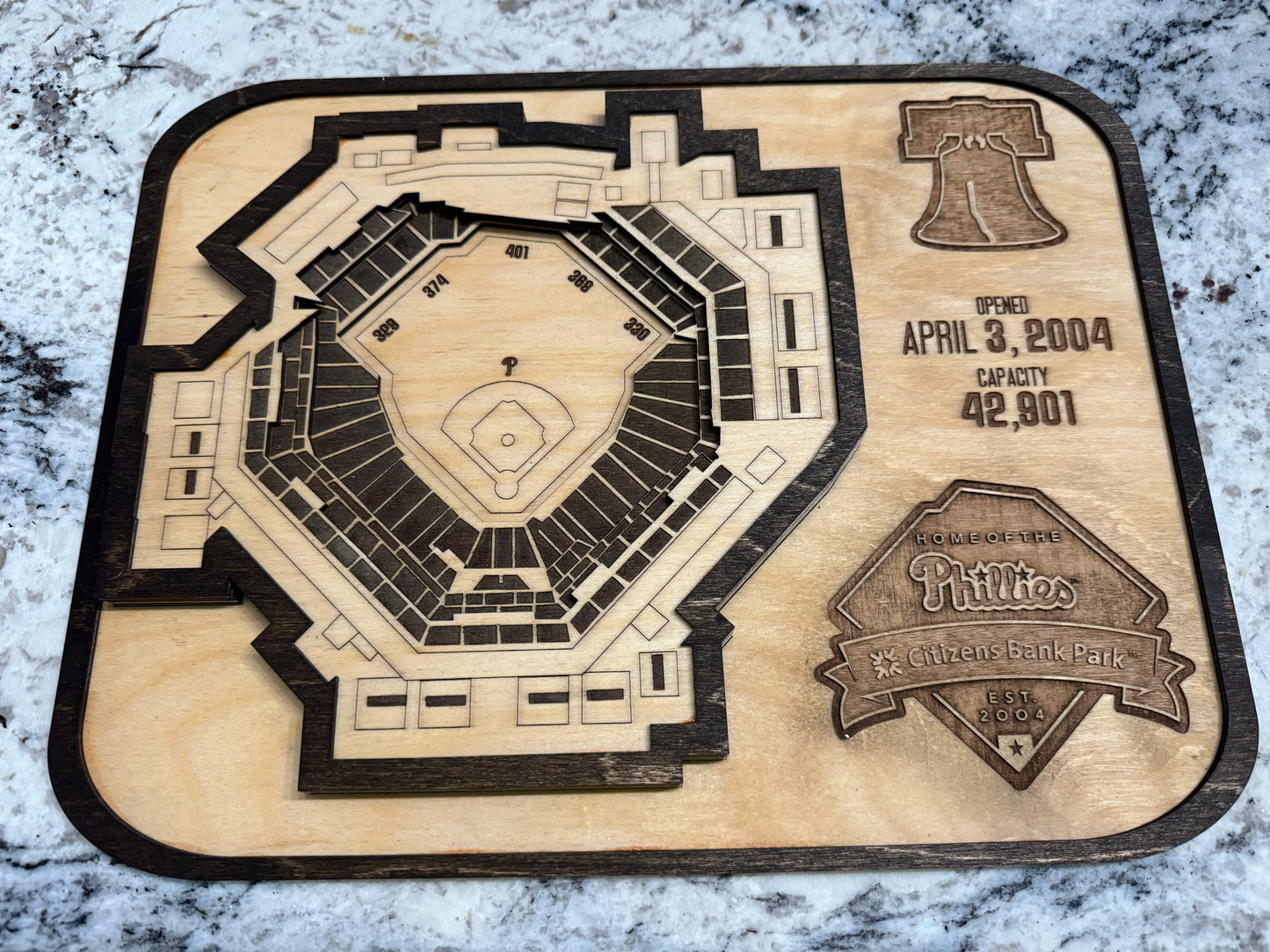 Wooden Citizens Bank Park Replica