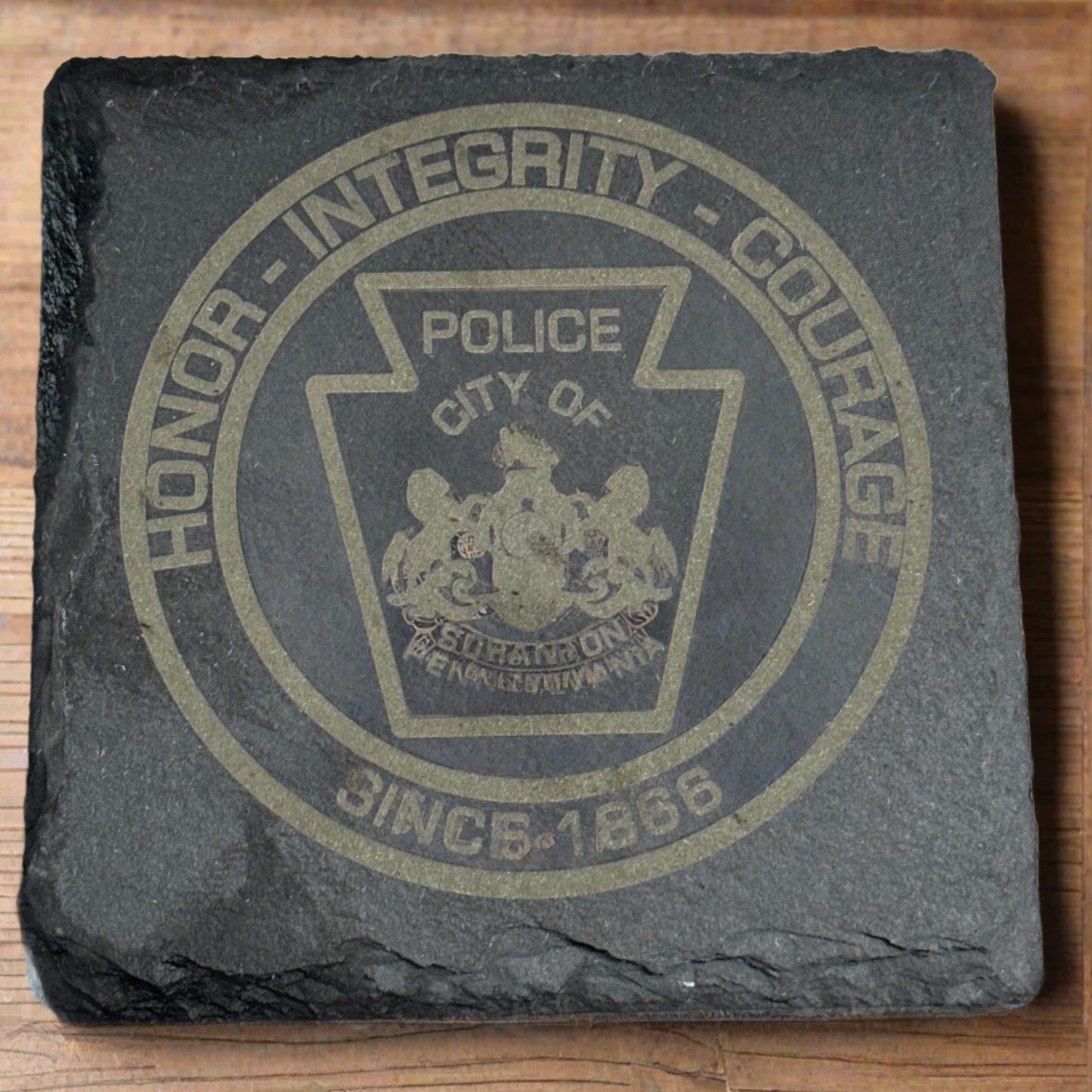 Scranton Police Department Slate Coasters