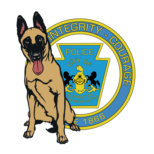 Scranton PD K9 Fundraiser UV Decal