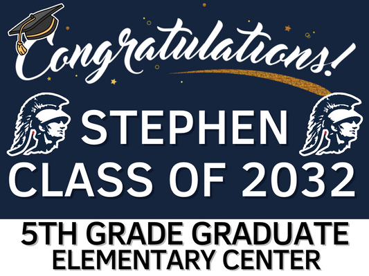 GNA 5th Grade Graduation Sign