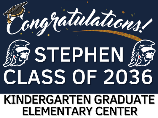 GNA Kindergarten Graduation Sign